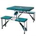 Foldable Camping Table Set with 4 Stools - Little and Giant Explorers vidaXL