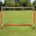 Foldable Football Goal with Net in Black and Red (184 x 91 x 124.5cm) - Little and Giant Explorers vidaXL