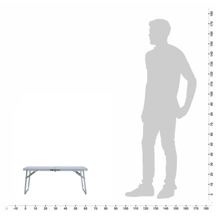 Folding Aluminium Camping Table (60 x 40cm) - Little and Giant Explorers vidaXL