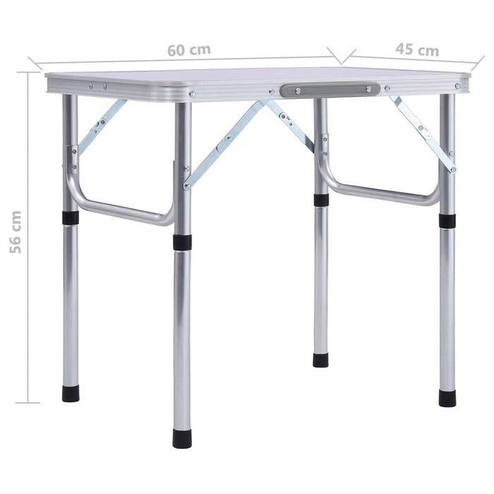 Folding Camping Table - Little and Giant Explorers vidaXL