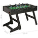 Folding Foosball Table in Black - Little and Giant Explorers vidaXL