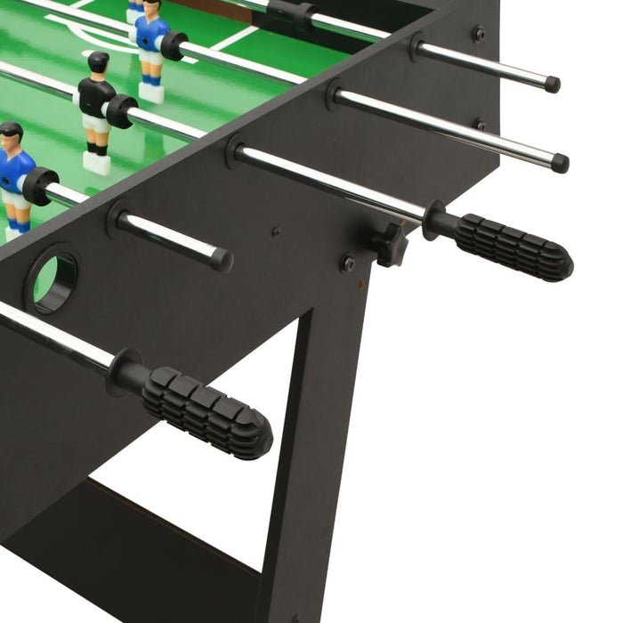 Folding Foosball Table in Black - Little and Giant Explorers vidaXL