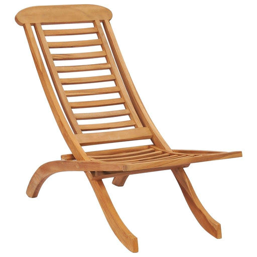 Folding Garden Chair in Solid Wood Teak - Little and Giant Explorers vidaXL