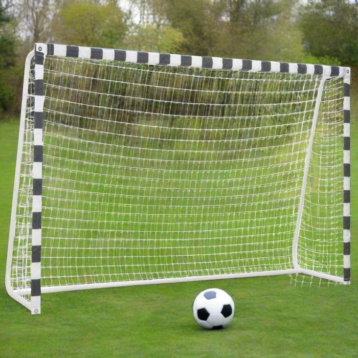 Football Goal with Net in Black and White (300 x 200 x 90cm) - Little and Giant Explorers vidaXL