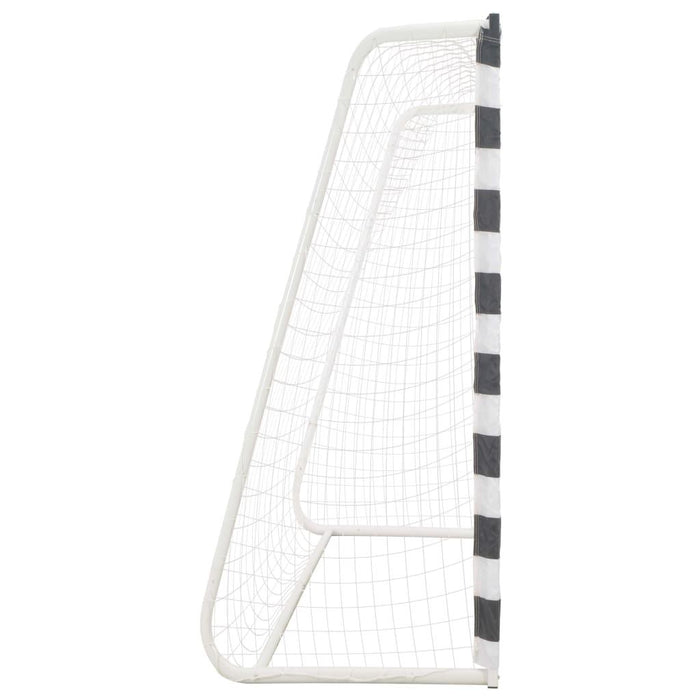 Football Goal with Net in Black and White (300 x 200 x 90cm) - Little and Giant Explorers vidaXL