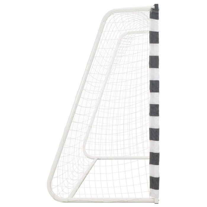 Football Goal with Net in Black and White (300 x 90 x 160cm) - Little and Giant Explorers vidaXL