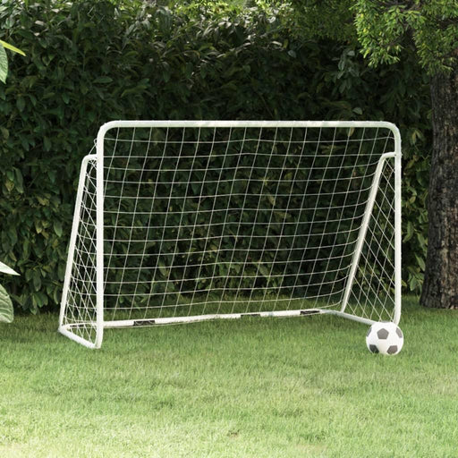 Football Goal with Net in White (180 x 90 x 120cm) - Little and Giant Explorers vidaXL