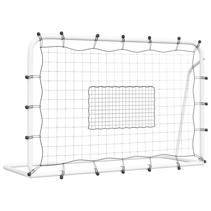 Football Net Rebounder in White and Black (184 x 61 x 123cm) - Little and Giant Explorers vidaXL