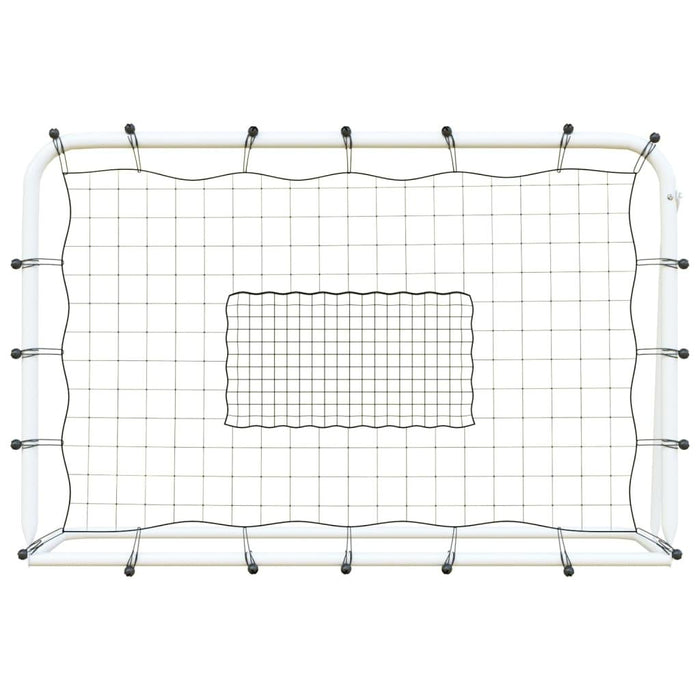 Football Net Rebounder in White and Black (184 x 61 x 123cm) - Little and Giant Explorers vidaXL