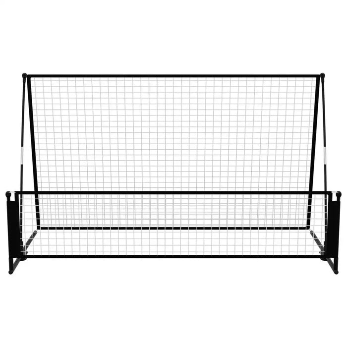 Football rebounder net with steel and fiberglass frame for multi-angle training