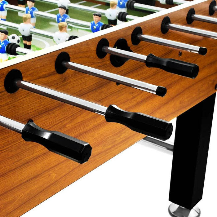 Steel Foosball Table Steel in Brown - Little and Giant Explorers vidaXL