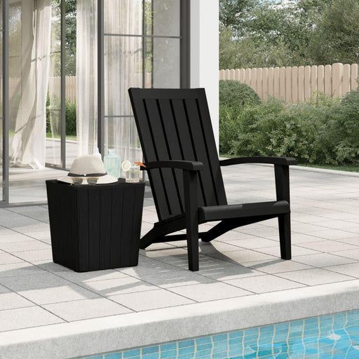 Garden Adirondack Chair in Black - Little and Giant Explorers vidaXL