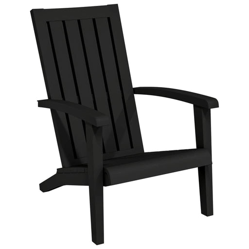 Garden Adirondack Chair in Black - Little and Giant Explorers vidaXL