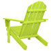 Garden Adirondack Chair in Green and Solid Fir Wood - Little and Giant Explorers vidaXL