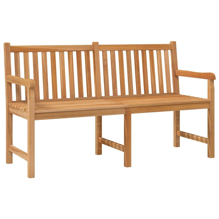 Garden Bench in Solid Teak Wood 150cm - Little and Giant Explorers vidaXL