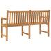 Garden Bench in Solid Teak Wood 150cm - Little and Giant Explorers vidaXL