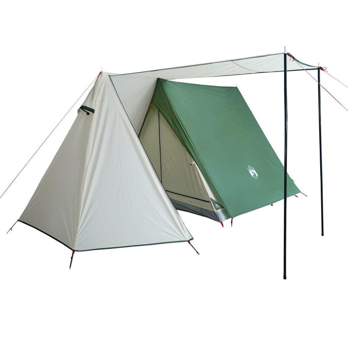 Green Taffeta Camping Tent (3 persons) - Little and Giant Explorers vidaXL