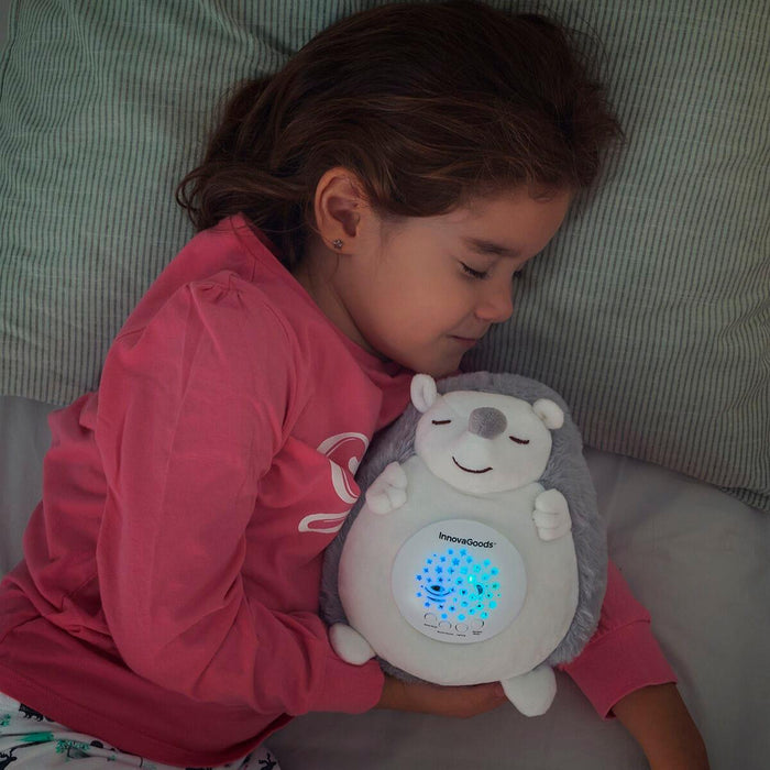 Hedgehog 'Spikey' Soft Toy with White Noise and Nightlight Projector - Little and Giant Explorers InnovaGoods