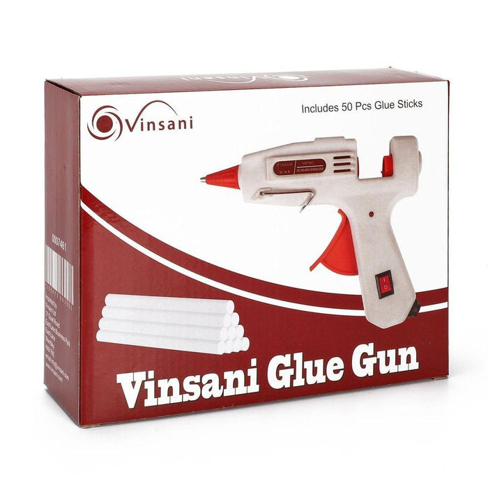 Hot Glue Gun with Carry Case and 50 Glue Sticks - Little and Giant Explorers Vinsani