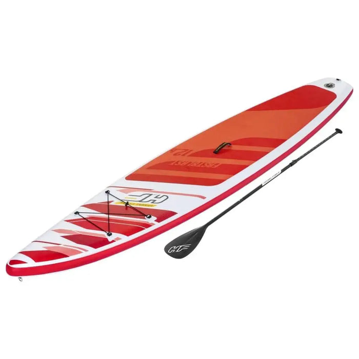 Hydro-Force Fastblast Tech inflatable SUP 381cm with paddle, red and white design