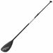 Hydro Force adjustable SUP paddle black with HF logo, isolated on white background