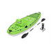 Green Hydro-Force inflatable kayak with paddle, pump, carry bag, and cargo net