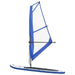 Inflatable Stand Up Paddleboard with Sail Set in Blue and White - Little and Giant Explorers vidaXL