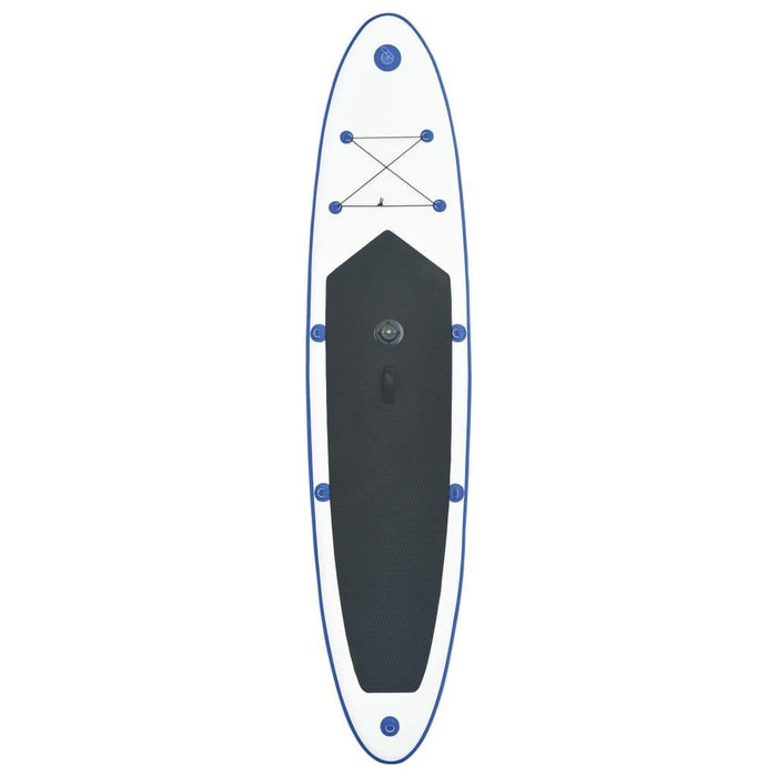 Inflatable Stand Up Paddleboard with Sail Set in Blue and White - Little and Giant Explorers vidaXL