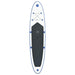 Inflatable Stand Up Paddleboard with Sail Set in Blue and White - Little and Giant Explorers vidaXL