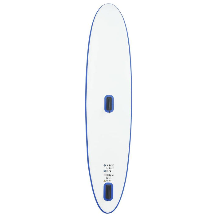 Inflatable Stand Up Paddleboard with Sail Set in Blue and White - Little and Giant Explorers vidaXL