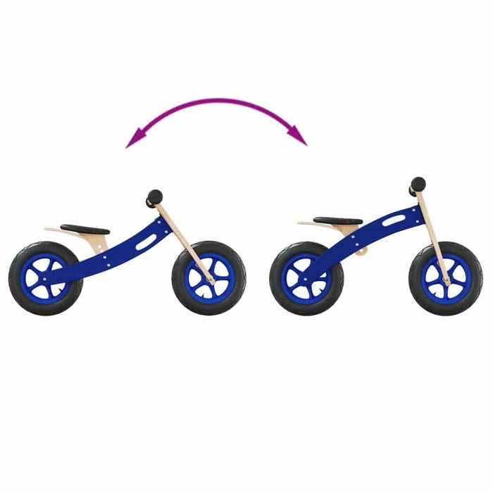 Balance Bike with Air Tyres in Blue - Little and Giant Explorers vidaXL