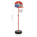 Adjustable Basketball Play Set - 120cm - Little and Giant Explorers vidaXL