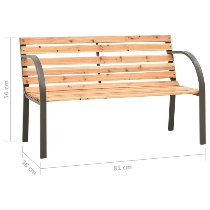 Children Garden Bench in Chinese Fir Wood - Little and Giant Explorers vidaXL