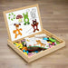 Wooden Multi-Functional Puzzle and Magnetic Board with Eraser - Little and Giant Explorers Doodle