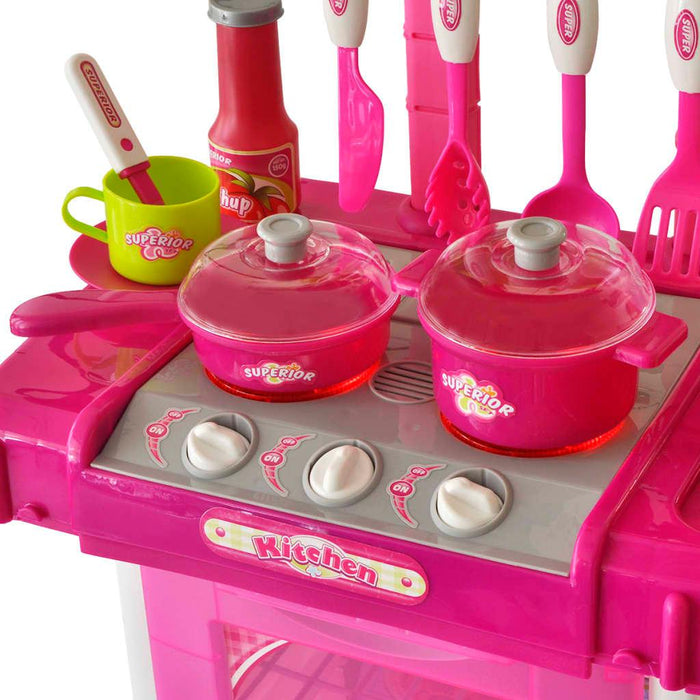 Toy Kitchen with Lights and Sound Effects - Little and Giant Explorers vidaXL