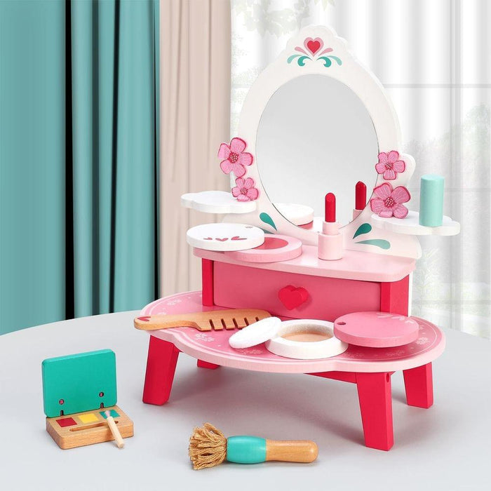 Wooden Table Top Dressing Table - Little and Giant Explorers SOKA Play Imagine Learn