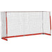 Large Foldable Football Goal with Net in Black and Red (366.5 x 91 x 183cm) - Little and Giant Explorers vidaXL