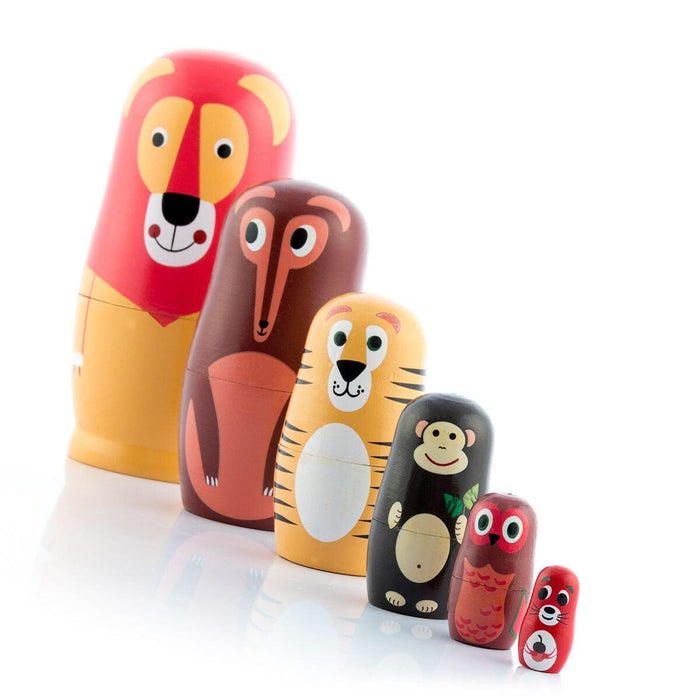 Matryoshka Wooden Animal Figures - Little and Giant Explorers InnovaGoods