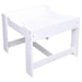 White multi-purpose children's table with sturdy, modern design and raised edges