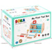 SOKA My First Tool Box 21-piece wooden toy DIY set in colorful turquoise packaging