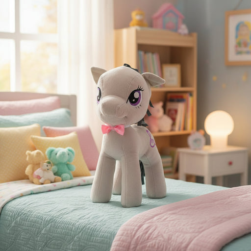 20-inch My Little Pony Octavia plush toy with pink bow and music note embroidery