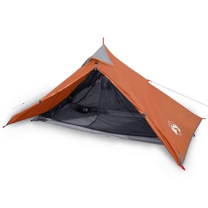 Orange Taffeta Camping Tent (1 persons) - Little and Giant Explorers vidaXL