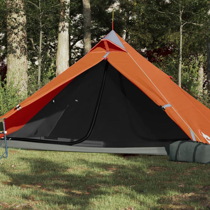 Orange Taffeta Camping Tent (1 persons) - Little and Giant Explorers vidaXL