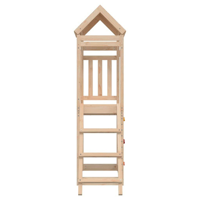 Outdoor Climbing Playset with Ladder, Rockwall, Play Tower and Sandpit in Solid Pine Wood - Little and Giant Explorers vidaXL