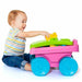 Plastic Building Blocks with Trolley in Pink - Little and Giant Explorers Moltó