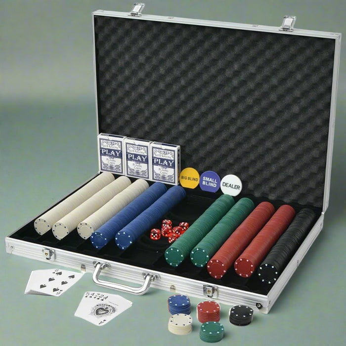 Poker Set with 1000 Chips - Little and Giant Explorers vidaXL