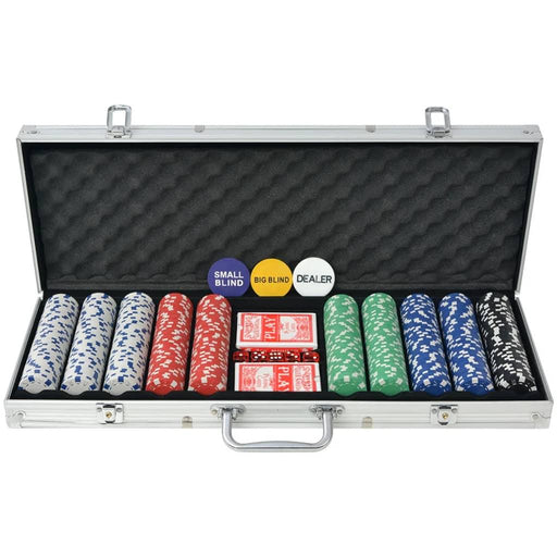 Poker Set with 500 Chips - Little and Giant Explorers vidaXL