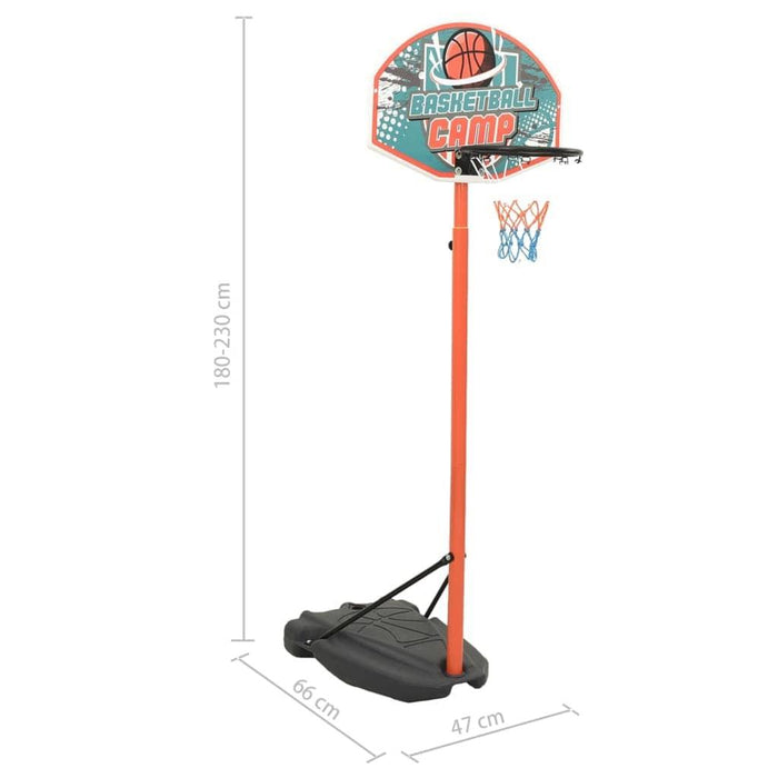 Portable, Adjustable Basketball Play Set - 180 - 230cm - Little and Giant Explorers vidaXL