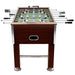 Professional brown foosball table with adjustable height and tournament standard pitch