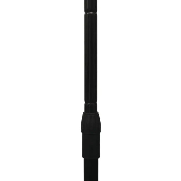 Black adjustable steel pole for recreational badminton net set
